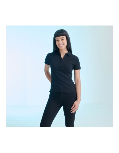 S-SK042-Womens Short Sleeved Stretch Polo
